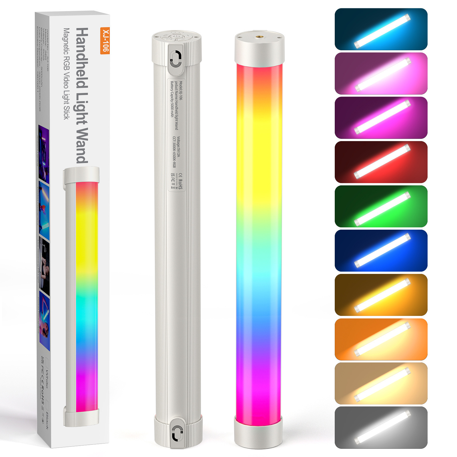 Photography Lighting Handheld - Magnetic Handheld Light Wand RGB LED