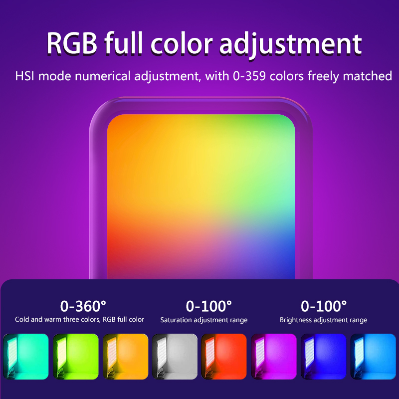 Portable W70RGB LED Full Color - đánh giá và giá Photography Lighting Handheld