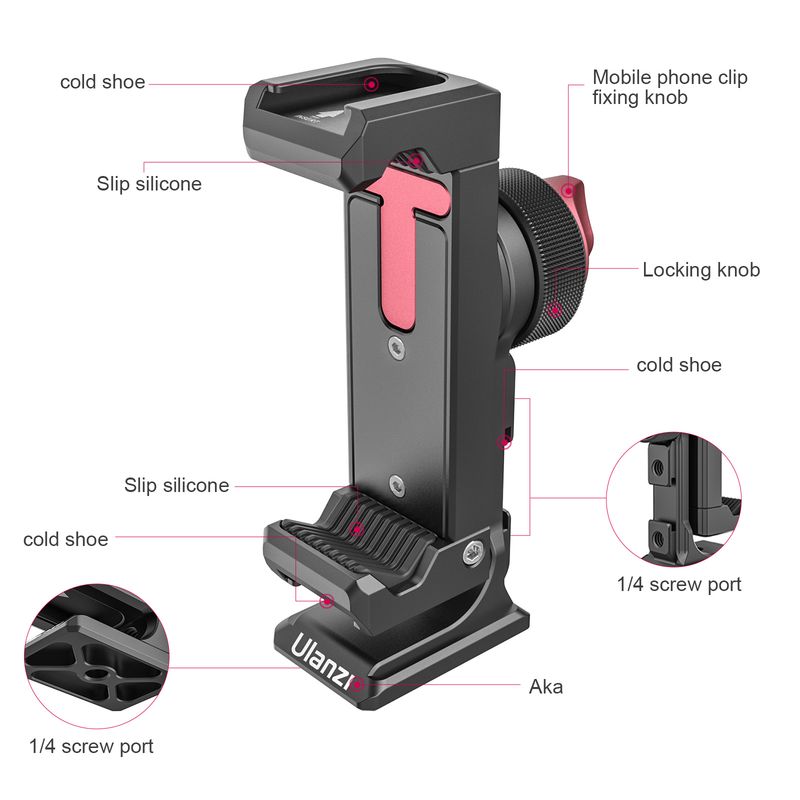 Ulanzi ST-27 Phone Holder Meta - đánh giá và giá Photography Mobile Lighting