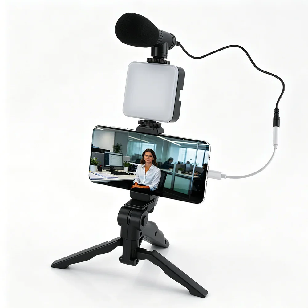 Smartphone Vlogging Kit Led Vi - đánh giá và giá Photography Lighting Kit Portable