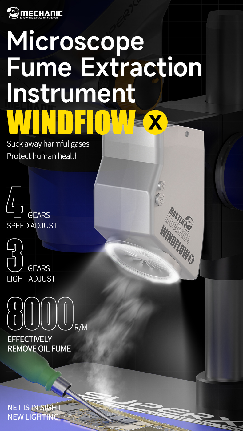 MECHANIC WindFlow X Microscope - đánh giá và giá Photography Lighting Kit Portable