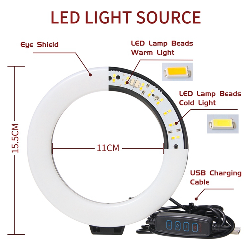 16CM Dimmable Ring Light Led S - đánh giá và giá Photography Mobile Lighting